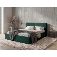 Gulta ar paceļamo mehānismu HILTON 160x200, zaļš